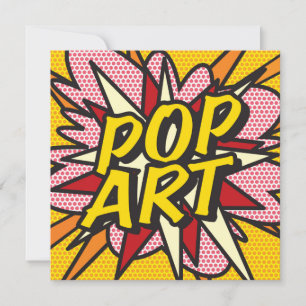 Fun Retro Comic POP ART Einladung