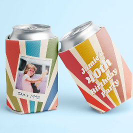 Fun Retro Custom 40. Geburtstag Vintages Foto Dosenkühler