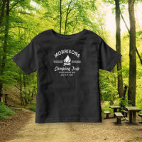 Fun Retro Family Wiedersehen Camping Trip Campfire