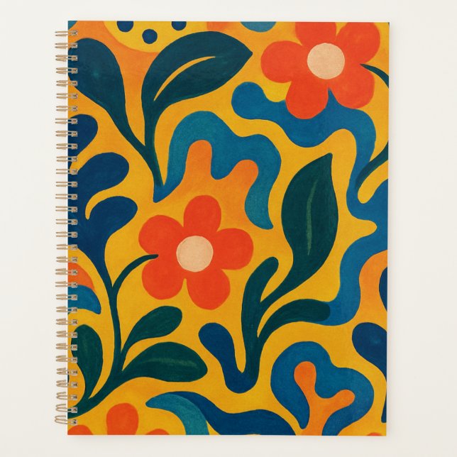 Fun Retro Garden Collage Motif Motif (Devant)