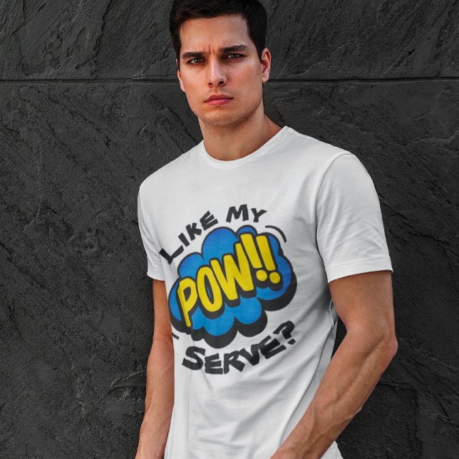 Fun Retro Pop Pickleball Paddel T-Shirt (The power!)