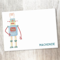 Fun Retro Robot Personalisiert