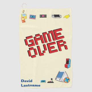 Fun Retro Video Gamer 🎮 Nerd Golfhandtuch