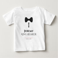 Fun Ring Bearer Black Krawatte Hochzeit Kleinkind 