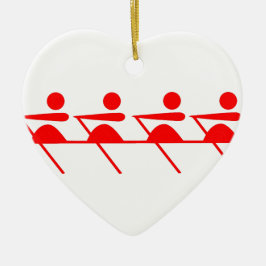 Fun Rowing Club Keramik Ornament