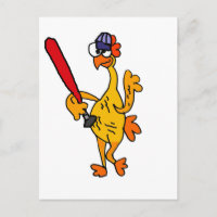 Fun Rubber Chicken spielen Baseball Cartoon