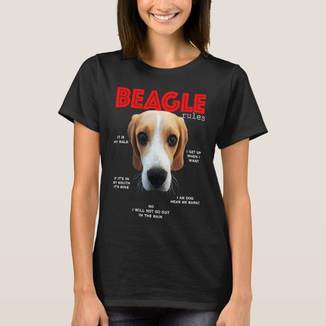 Fun rules for the beagle T-Shirt (Vorderseite)