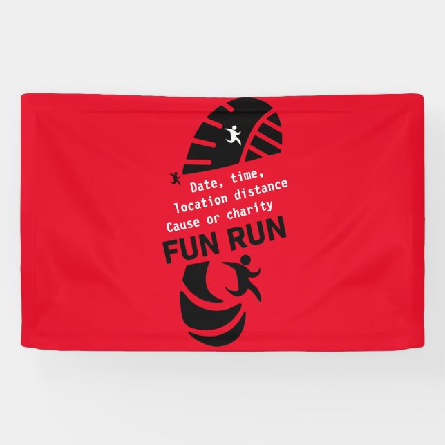 Fun Run Event verursacht Wohltätigkeit Werbeaktion Banner (Horizontal)