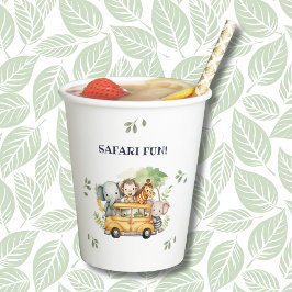 Fun Safari Animal Jungle Geburtstagsparty Pappbecher