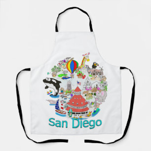 Fun San Diego Kalifornien Schürze