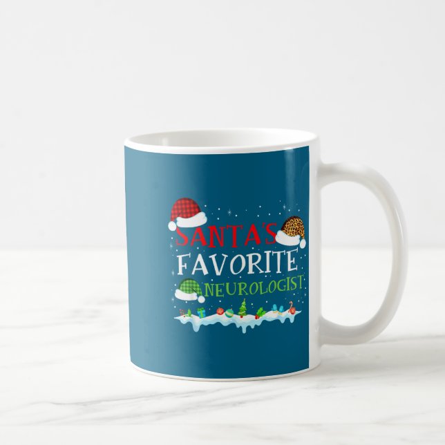Fun Santa s Favorite Neurologist Fun Kaffeetasse (Rechts)