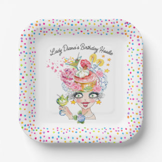 Fun Sassy Birthday Babe  Paper Plates Pappteller
