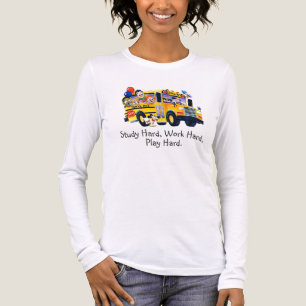 Fun School Bus Party T Shirt Personalisiert