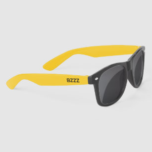 Fun schwarz und gelb 100% UV-Sonnenbrille für den 