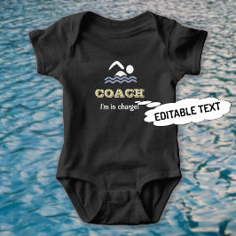 Fun Schwimmbussen individuelle Name Baby Strampler