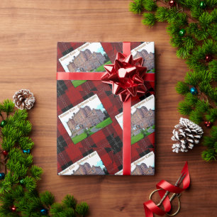 Fun Scottish Ramsay Clan Skewed Tartan Geschenkpapier