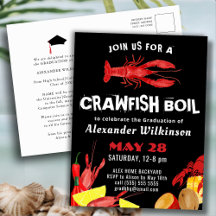 Fun Script Crawfish Boil Abschluss GRILLEN Einladu
