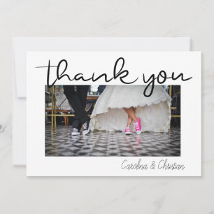 Fun Script Vielen Dank für Ihre Hochzeitskarte Dankeskarte
