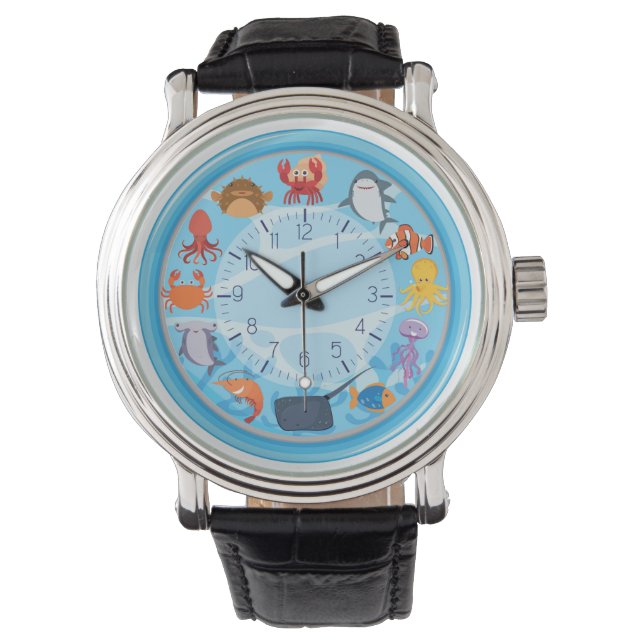 Fun Sea Creature Armbanduhr (Vorderseite)
