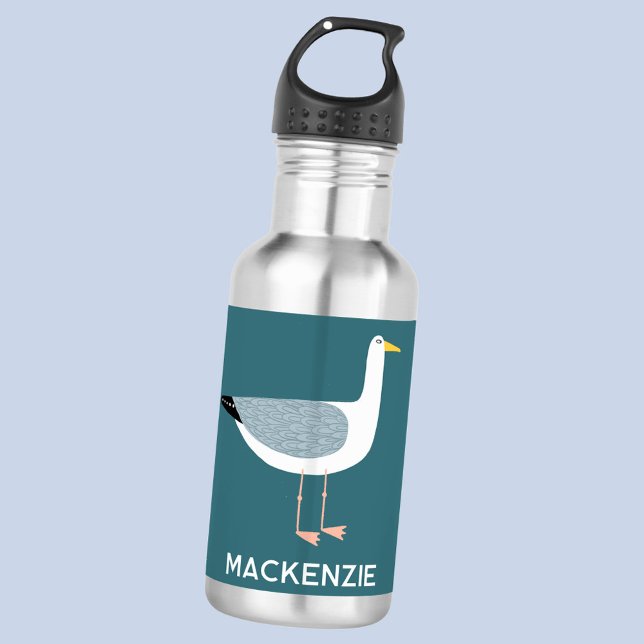 Fun Seagull Personalisiert Edelstahlflasche (Fun seagull personalized water bottle)
