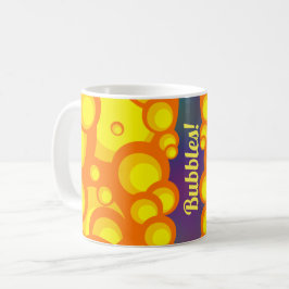Fun Seventies Style Bubbles Kaffeetasse