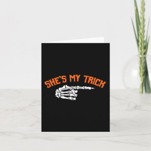 Fun She is My Trick Er ist mein Halloween-Leckerei Karte