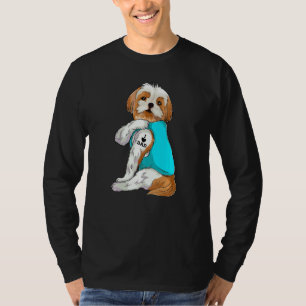 Fun Shih Tzu I Liebe Vater Tattoo Apparel Dog Vate T-Shirt