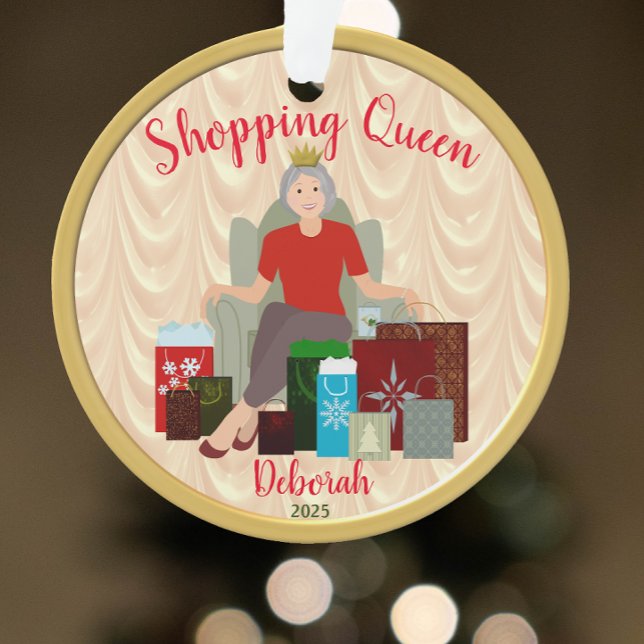 Fun Shopping Queen Acrylic Ornament (Von Creator hochgeladen)