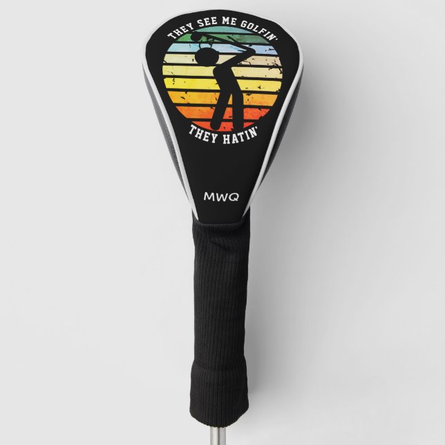 Fun SIE SEHEN MICH GOLFIN', DASS SIE HEITIN' RÄNDL Golf Headcover (Vorderseite)
