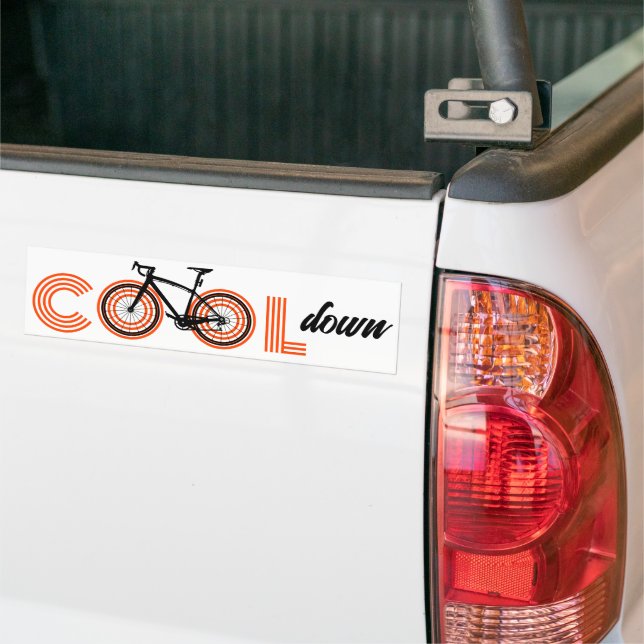 Fun Simple Modern Cool Down Bicycle Friendly Autoaufkleber (Auf Lkw)