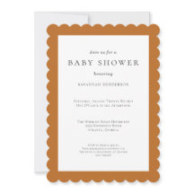 Fun Simple Terracotta Baby Dusche