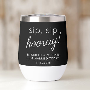 Fun Sip Sip Hooray Mariage noir