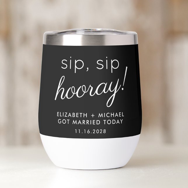 Fun Sip Sip Hooray Mariage noir (Créateur téléchargé)