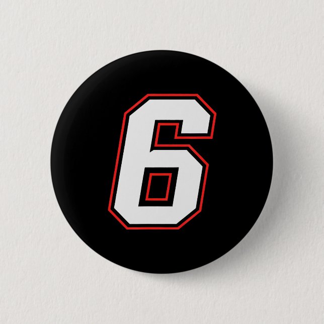 Fun Six Seven 6 7 Meme Design  Button (Vorderseite)