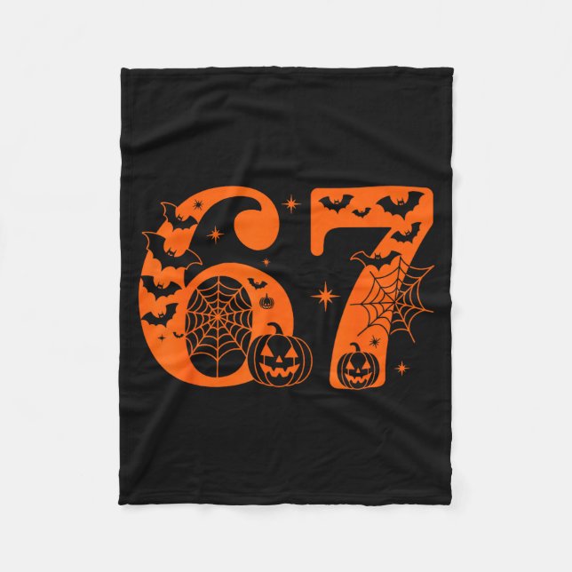 Fun Six Seven 6 7 Meme Design Couples Halloween  Fleecedecke (Vorderseite)