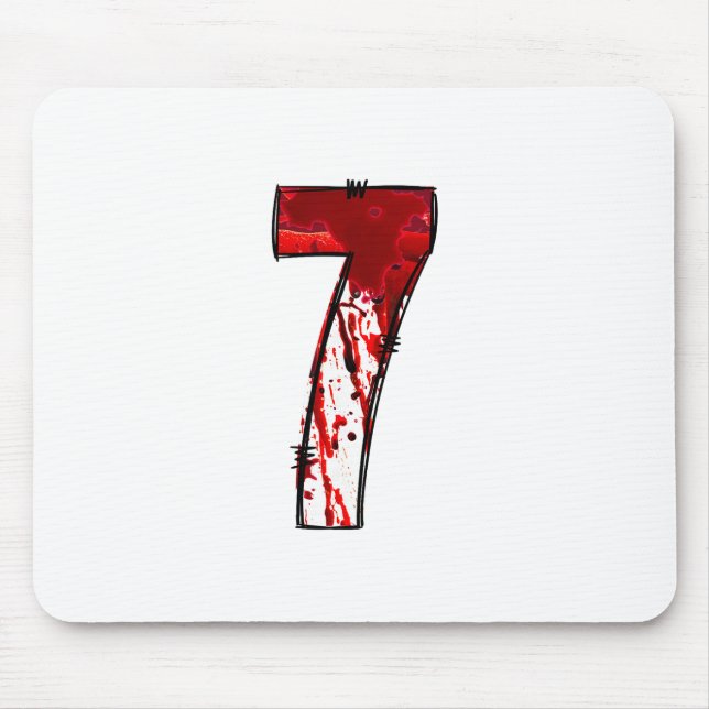 Fun Six Seven 6 7 Meme Design Couples Halloween Ho Mousepad (Vorne)