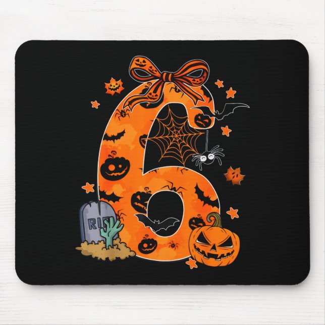 Fun Six Seven 6 7 Meme Design Couples Halloween  Mousepad (Vorne)