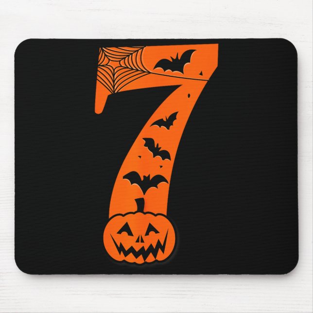 Fun Six Seven 6 7 Meme Design Couples Halloween  Mousepad (Vorne)