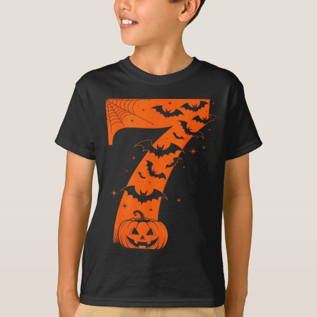 Fun Six Seven 6 7 Meme Design Couples Halloween  T-Shirt (Vorderseite)