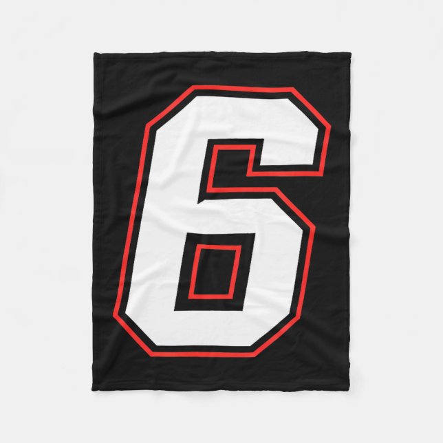 Fun Six Seven 6 7 Meme Design  Fleecedecke (Vorderseite)