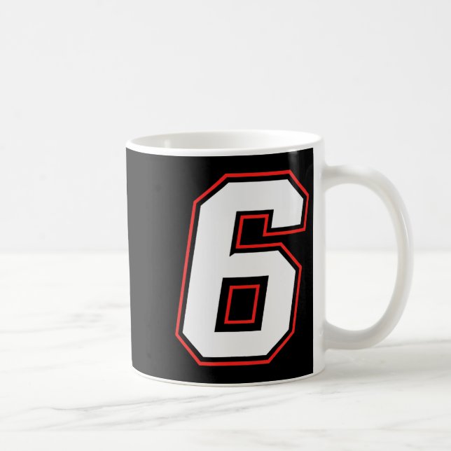 Fun Six Seven 6 7 Meme Design  Kaffeetasse (Rechts)