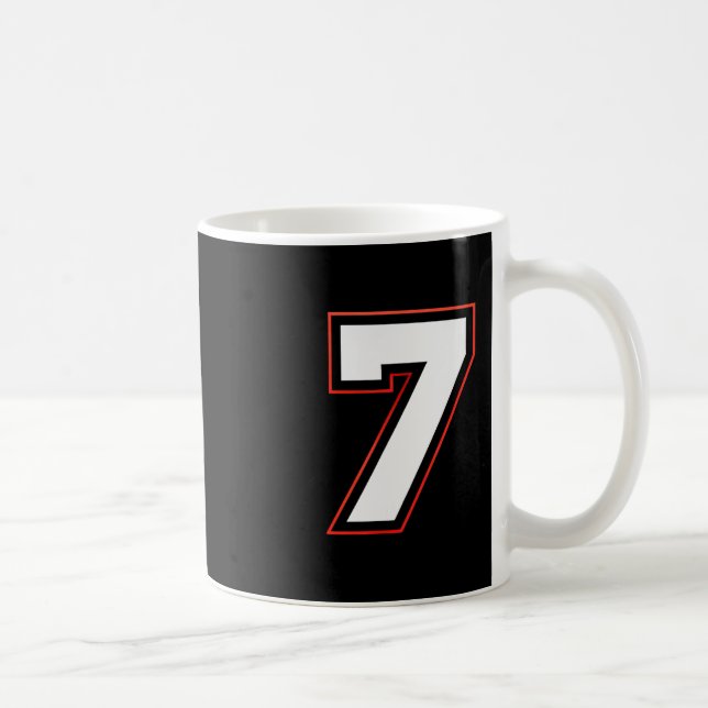 Fun Six Seven 6 7 Meme Design  Kaffeetasse (Rechts)
