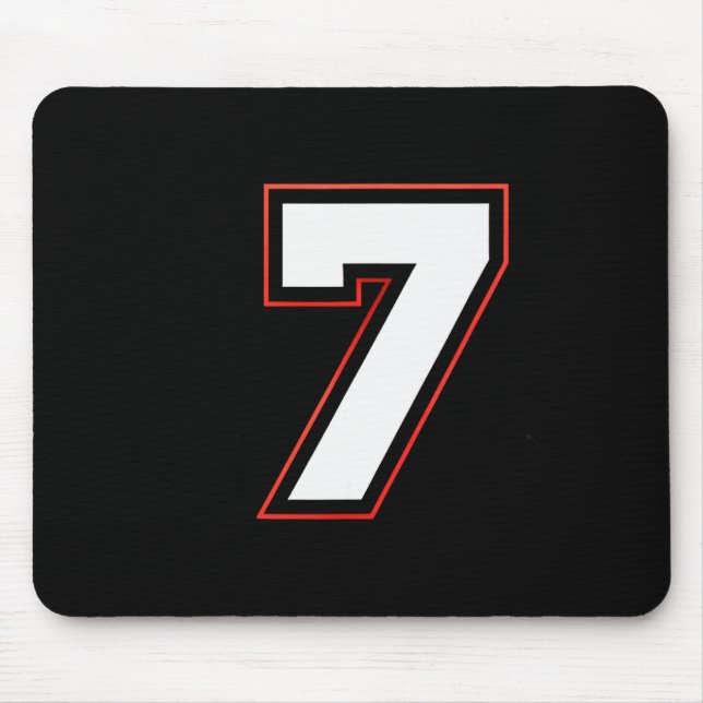 Fun Six Seven 6 7 Meme Design  Mousepad (Vorne)