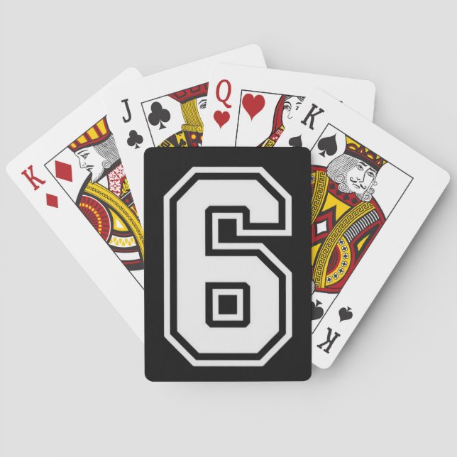 Fun Six Seven 6 7 Meme  Spielkarten (Rückseite)