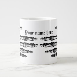 Fun skeletal Halloween Jumbo-Tasse