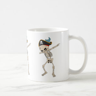 Fun Skeleton Pirate Halloween Dab Dancer Kaffeetasse