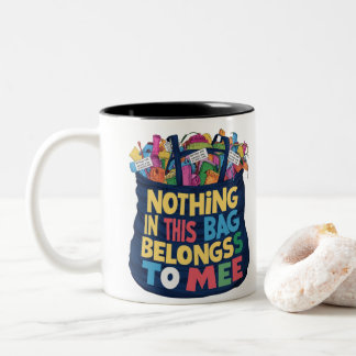 Fun-Slogan Zweifarbige Tasse