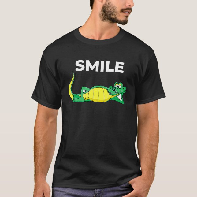 Fun Smile Crocodile For Reptile T-Shirt (Vorderseite)