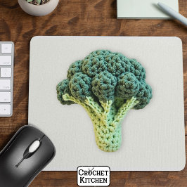 Fun Smood Boost Green Minimalistisch Crochet Brocc Mousepad