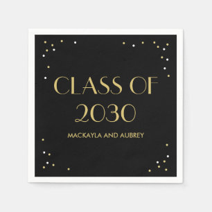 Fun Snapshots Bearbeitbarer Abschluss Napkins Serviette